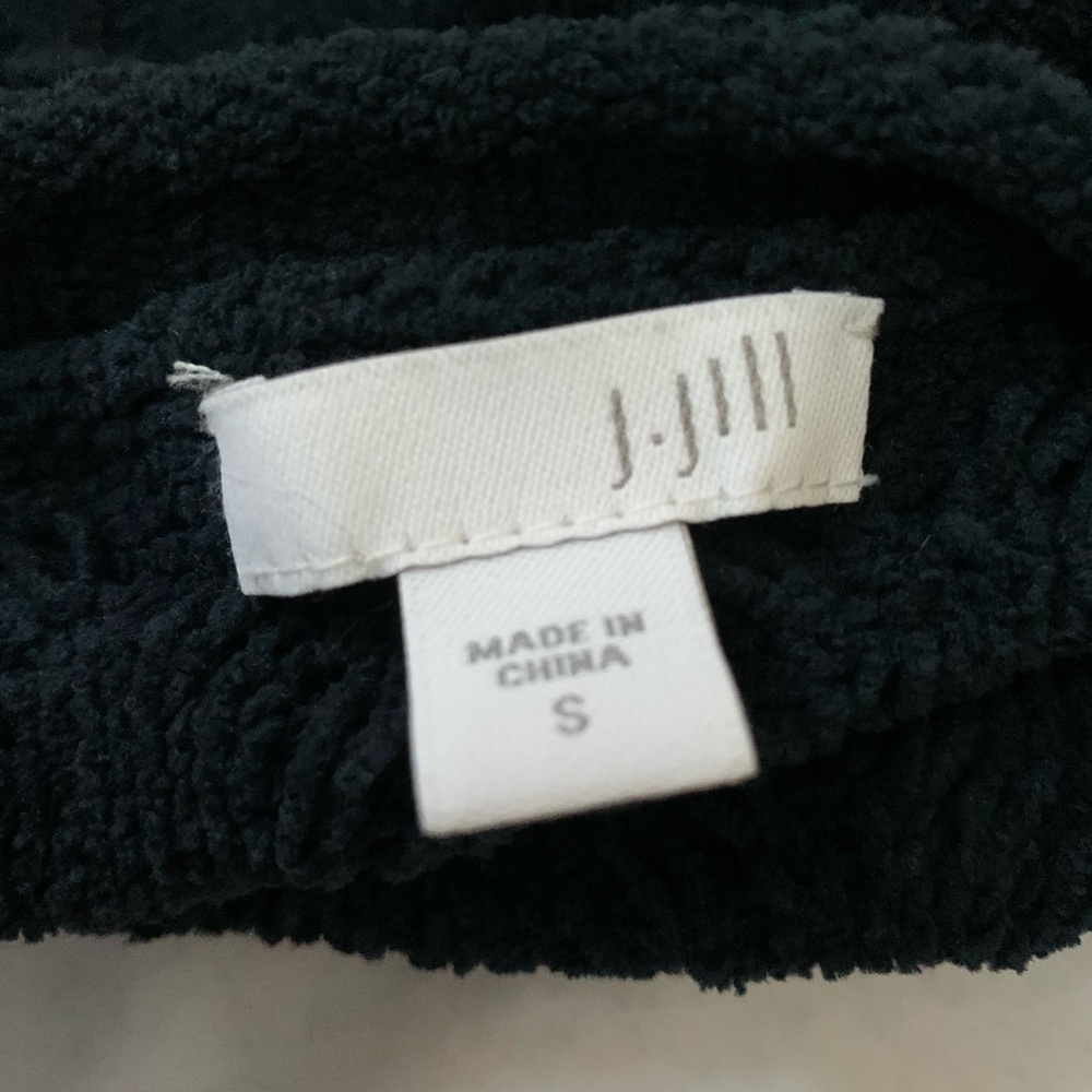 JJill Cable Knit Crewneck Sweater S Navy Blue - Picture 5 of 7
